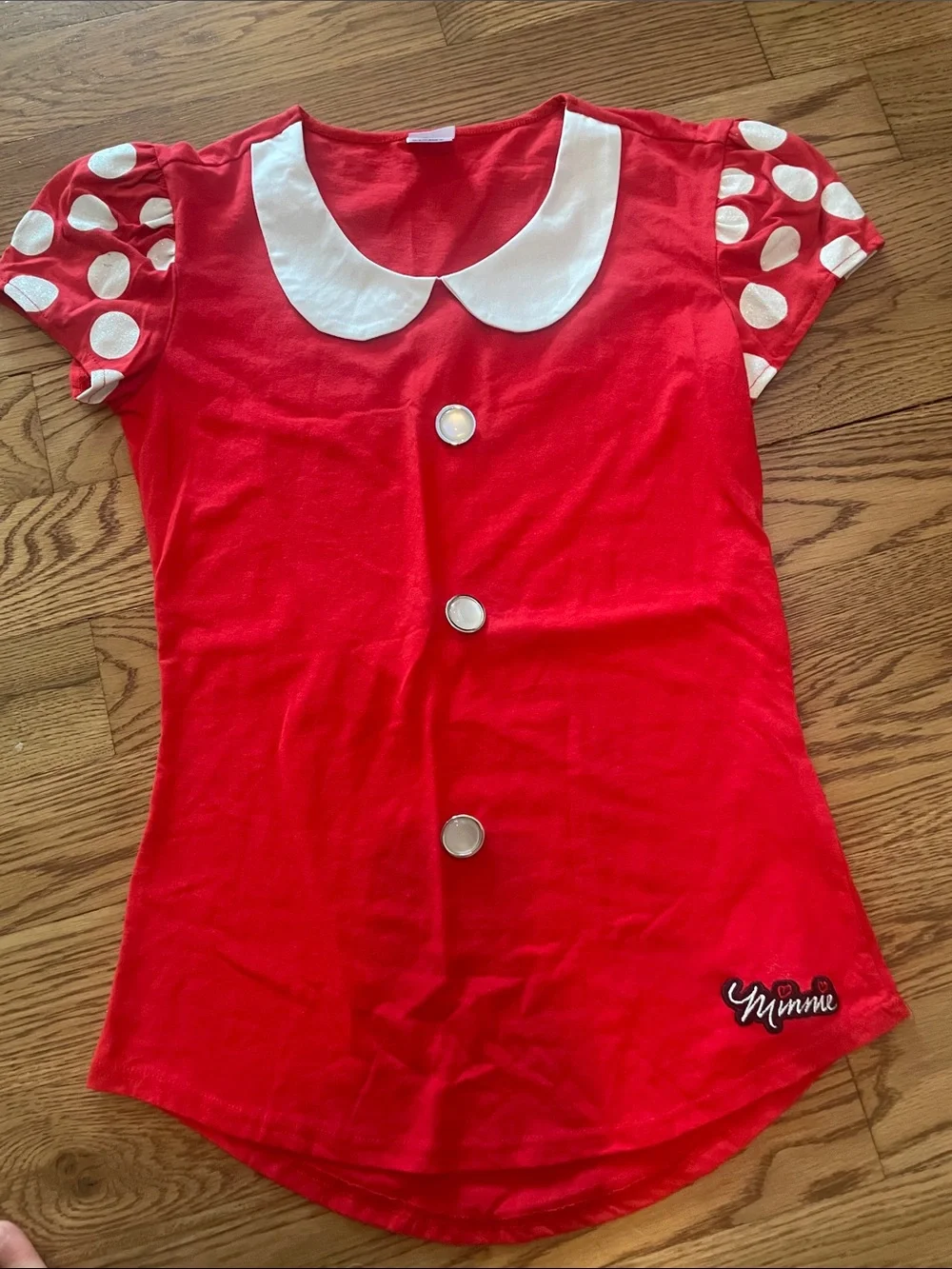 Girls Red Minnie-Inspired Costume Dress Set